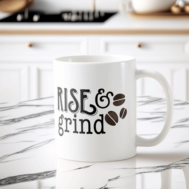 Mug Amateurs de café Lever et Grind (Créateur téléchargé)