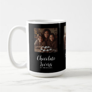Mug Amateurs de Chocolat Noir Établis 3 Photo Script