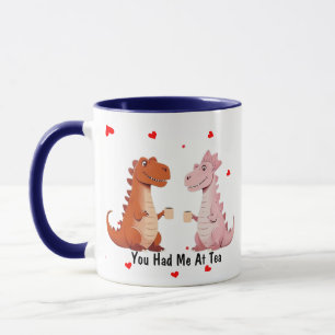 Mug Amateurs de dinosaures Saint Valentin Candy Mug, P