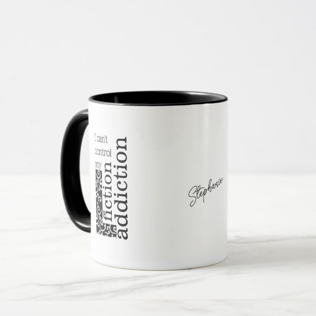 Mug Amateurs de livres Bibliophile Lecteurs de fiction (Devant gauche)
