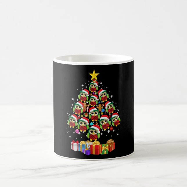 Mug Amateurs de Noël de Chouette de Noël de Noël de No (Centre)