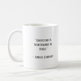 Mug Amelia Earhart Citation célèbre de voyage