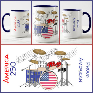 MUG - America 250 - Rouge/Blanc/Bleu - Batterie #2