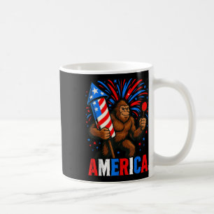 Mug America Bigfoot Usa Firework Patriotic Sasquatatch