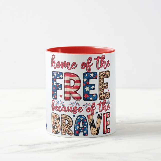 Mug america home of the free  (Centre)