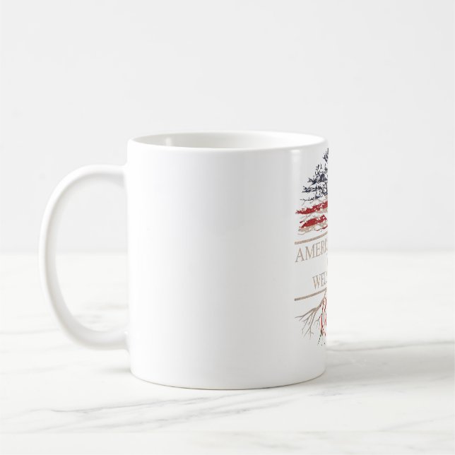 Mug Américain cultivé avec des racines noires (Gauche)