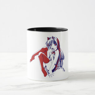 Mug Américain Manga Neko Catgirl Kawaii Anime