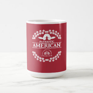 MUG AMÉRICAIN USA 1776 DIEU FAMILLE PAYS LIBERTÉ