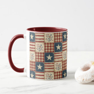 Mug Américaine Patriotique Campagne Rustique Ferme Éto