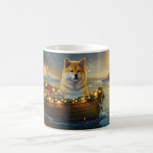 Mug American Akita Christmas Festive Voyage