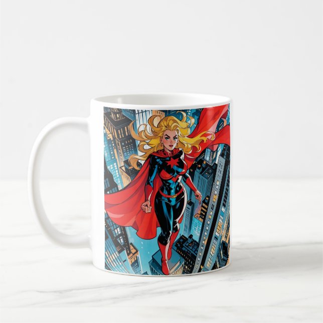 Mug American Comics, Retro American Comics superhéros (Gauche)