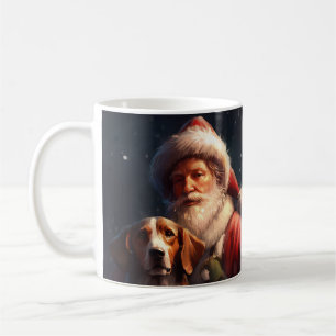 Mug American English Foxhound Santa Claus Noël