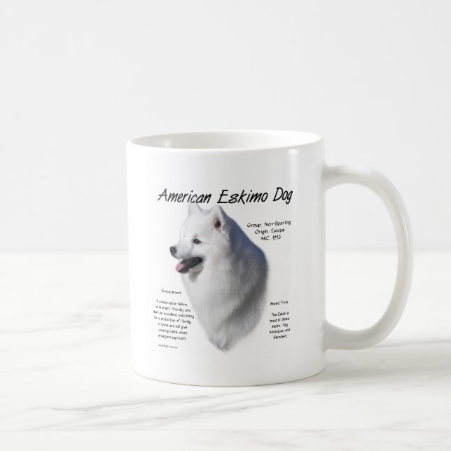 Mug American Eskimo Dog History; Tout sur Eskimo (Droite)