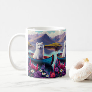 Mug American Eskimo Dog on Paddle : Une aventure Pitto