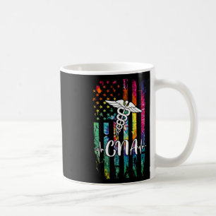 Mug American Flag Tie Dye Cna Costume Nurse Day Nursin
