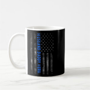 Mug American Flag Vintage Retro Husband Daddy Père