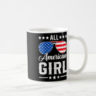 Mug American Girl 4 juillet Funny Patriotique Usa Matc