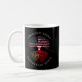 Mug American Grown Portuguese Roots Portugal Flag