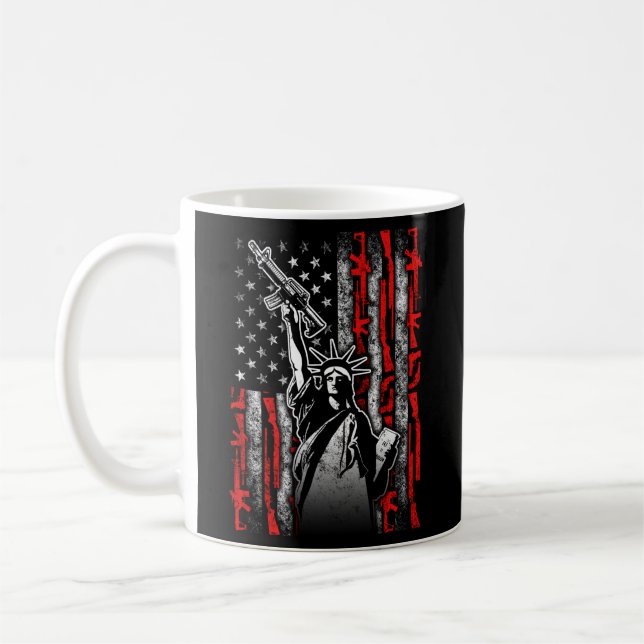Mug American Patriot 2E Amendement Droits D'Arme À Feu (Gauche)