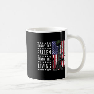 Mug American Us Flag Honore The Fallen Remercier Livin