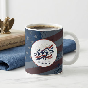 Mug Amérique 250 Ans 4 juillet Fête de l'Indépendance