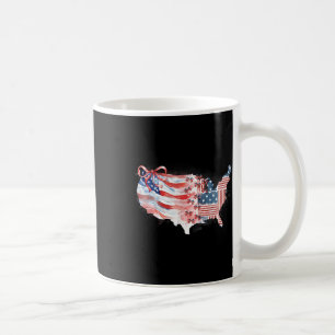 Mug Amérique États-Unis Carte Preppy 4 juillet Happy I