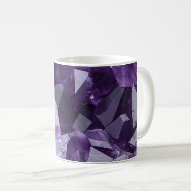 Mug Amethyst Healing Crystal Cluster (Devant droit)