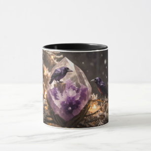 Mug Améthyste Cristal - Corbeaux Merles Corneilles