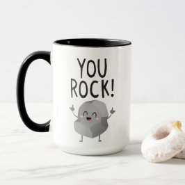 Mug Ami cadeau drôle, petit ami ou mari Vous rock!
