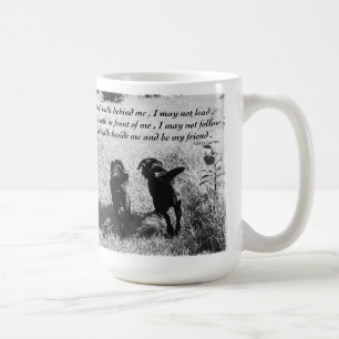 Mug Amis - Black Labradors - Amitié chien mignon
