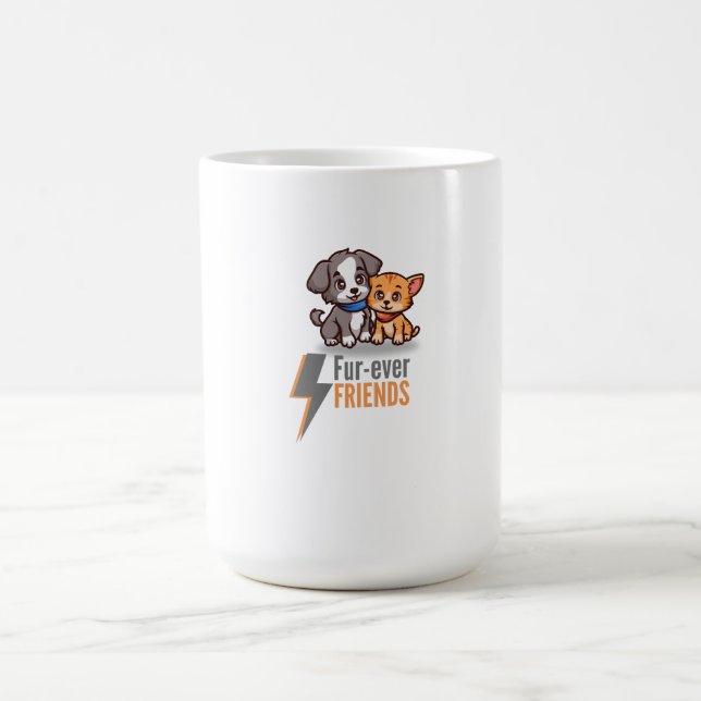 Mug Amis de fourrure - Besties de chien et de chats mi (Centre)