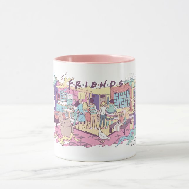 Mug AMIS™ | Dessin de l'appartement (Centre)