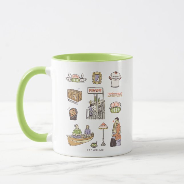 Mug AMIS™ | Icônes de dessin (Gauche)
