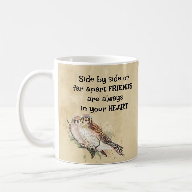 Mug Amis toujours dans votre coeur Citation inspirante (Gauche)