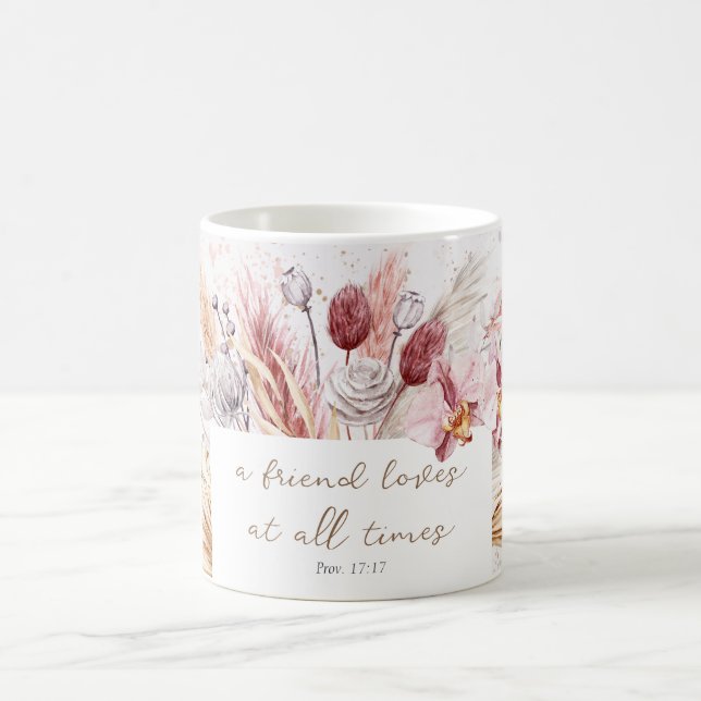Mug Amitié Boho Bible Verse Inspiration Florale (Centre)