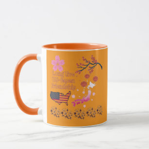 Mug Amitié sans fin orange