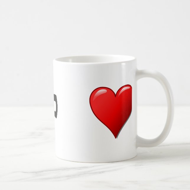 Mug AMO de Ti - Je t'aime en italien (Droite)