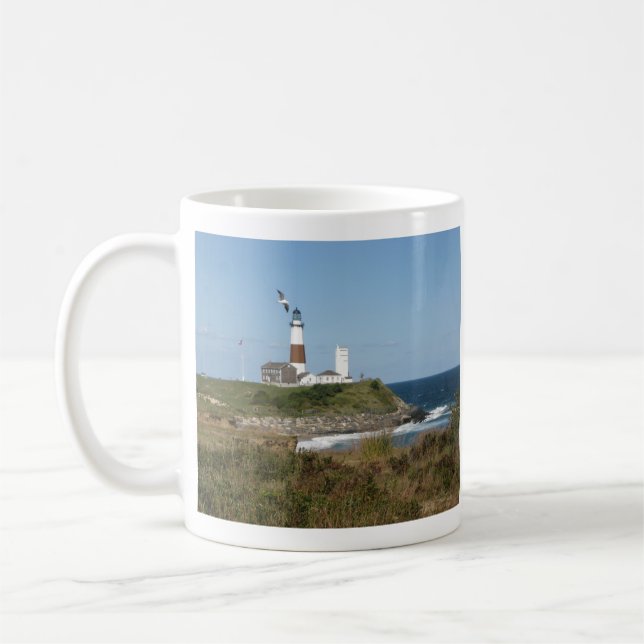 Mug Amour 2,0 de mouette de phare de MONTAUK (Gauche)