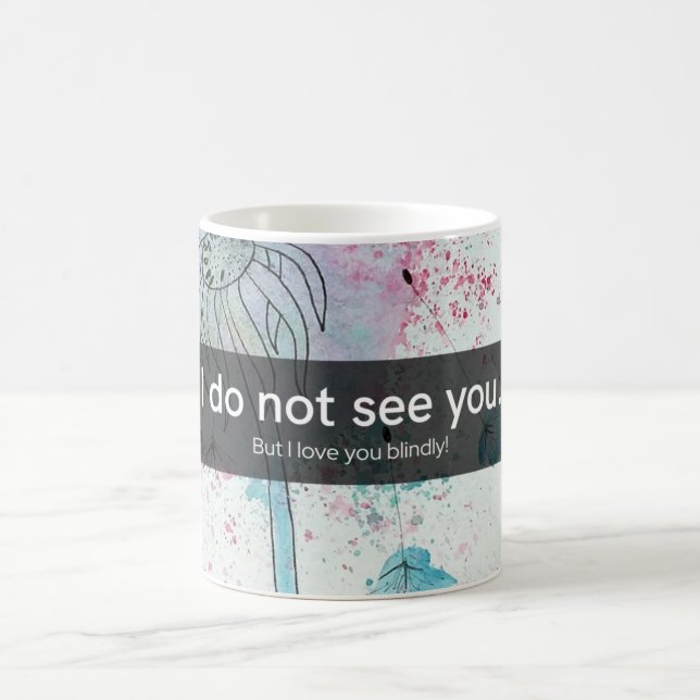 Mug Amour au-delà de la vue : Inspiration florale (Centre)