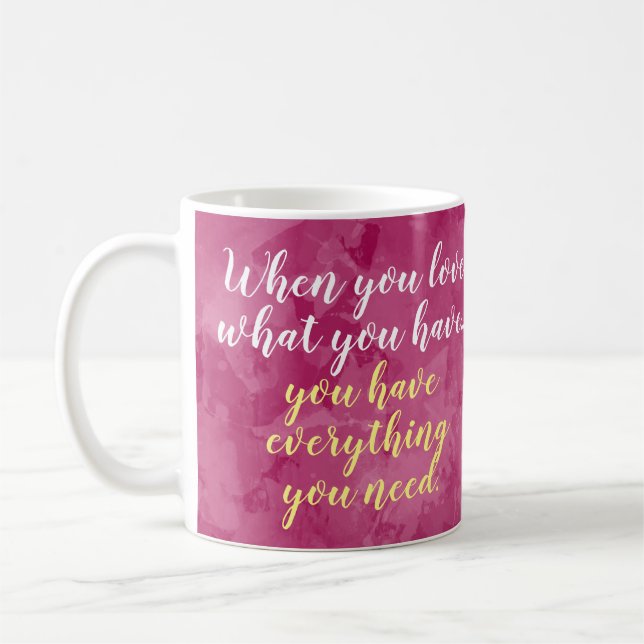 Mug Amour ce qui vous avez le Gratefulness de (Gauche)