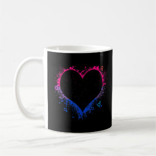 Mug Amour Coeur Vintage Lgbt Bisexual Colors Gay Drape