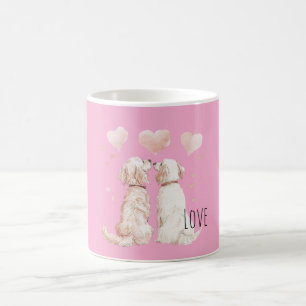 Mug Amour de chien à coeurs roses