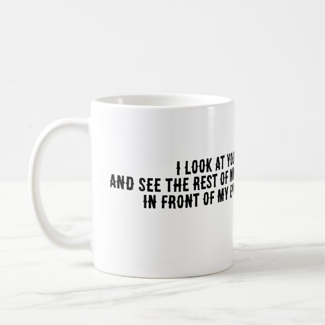 Mug ❤️ Amour de Chien Chaton Mignon Coeur Douillet (Gauche)