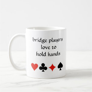 Mug Amour de joueurs de pont pour tenir des mains