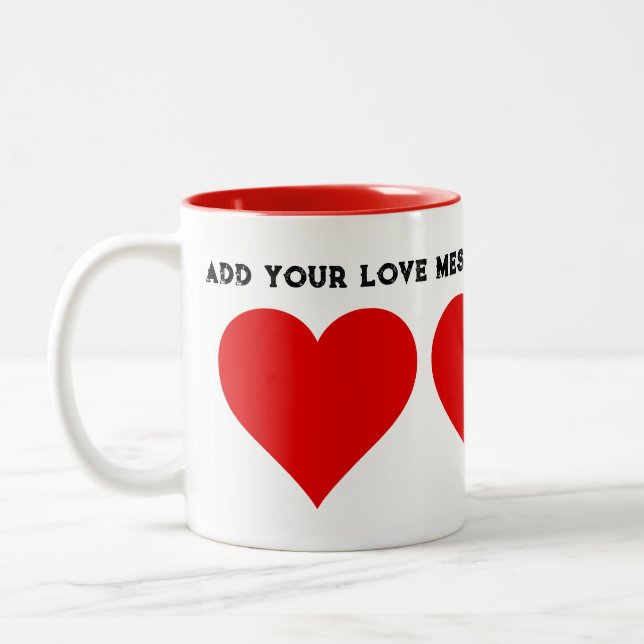 Mug Amour de la Saint-Valentin - Personnaliser (Gauche)
