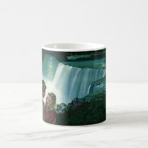 Mug Amour de lune de miel vintage, jeunes mariés aux c