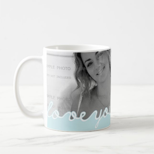 Mug Amour de photo personnalisé par Saint Valentin (Gauche)