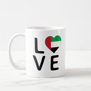 Mug Amour - Drapeau des Émirats Arabes Unis