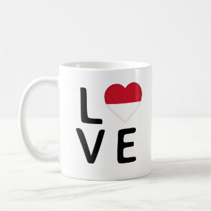 Mug Amour - Drapeau Monaco