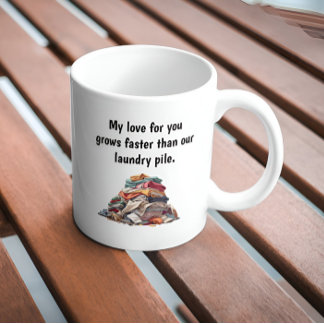 Mug Amour Drôle Dire Pile Lessive